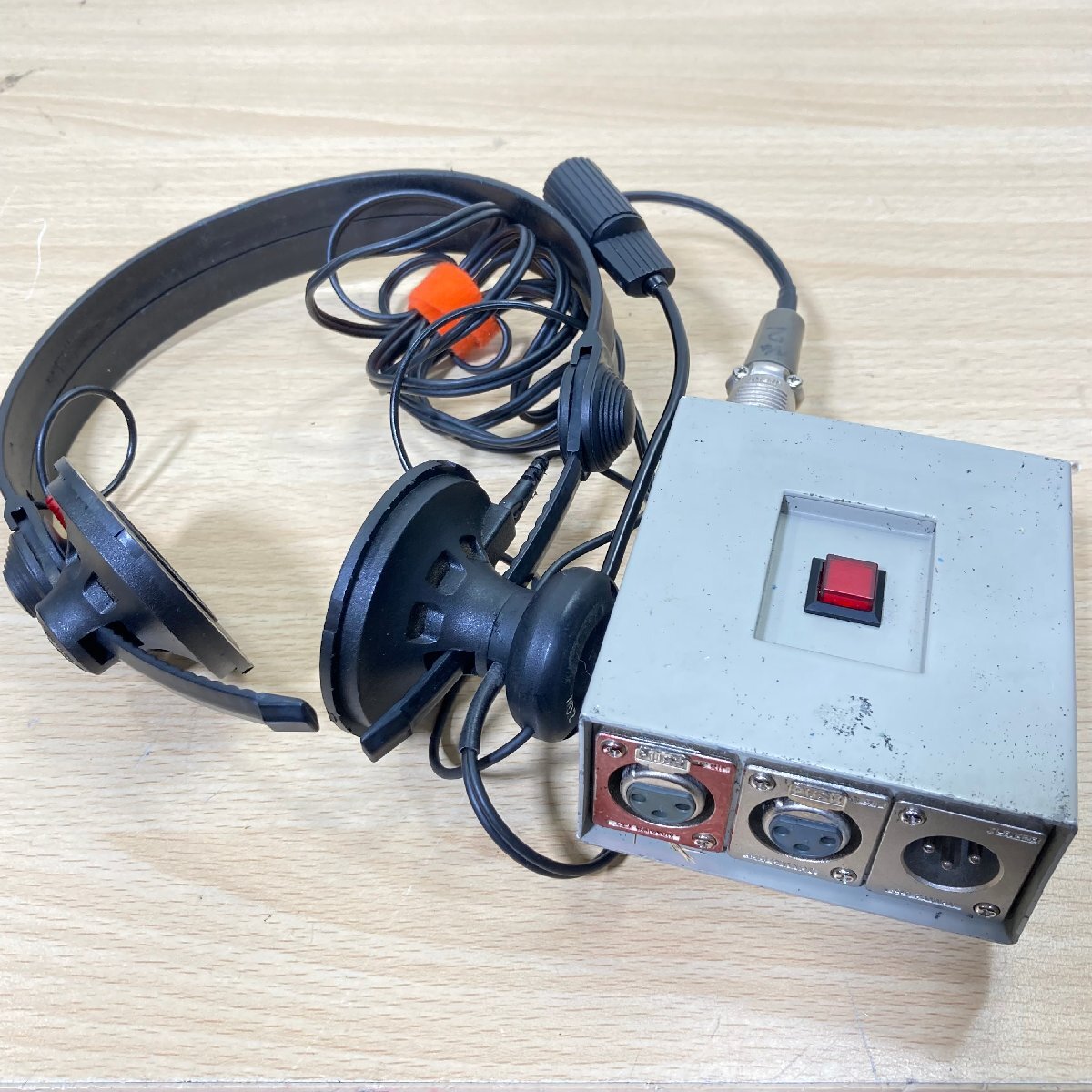 TOMOCA ACC-10 カフボックス ＆ SENNHEISER HMD410 ヘッドセット ゼンハイザー (MICOUT メス) ⑦