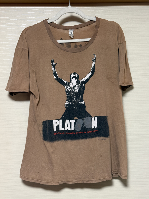 ■ビンテージ・ヴィンテージ・レア■アクメ・ACME■Tシャツ■映画 Tシャツ・プラトーン・PLATOON■80s 90s■汚れあり■