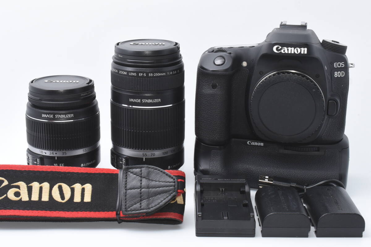 ★1円出品★ キャノン Canon EOS 80D ダブルレンズセット