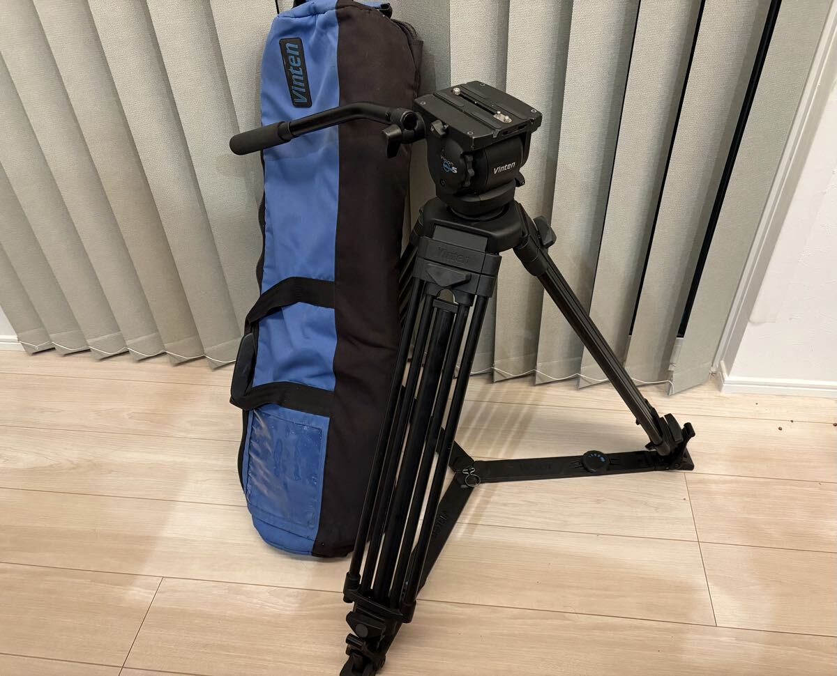 Vinten Vision blue5 アルミ３段三脚 グラウンドスプレッダー　ビンテン 軽量三脚