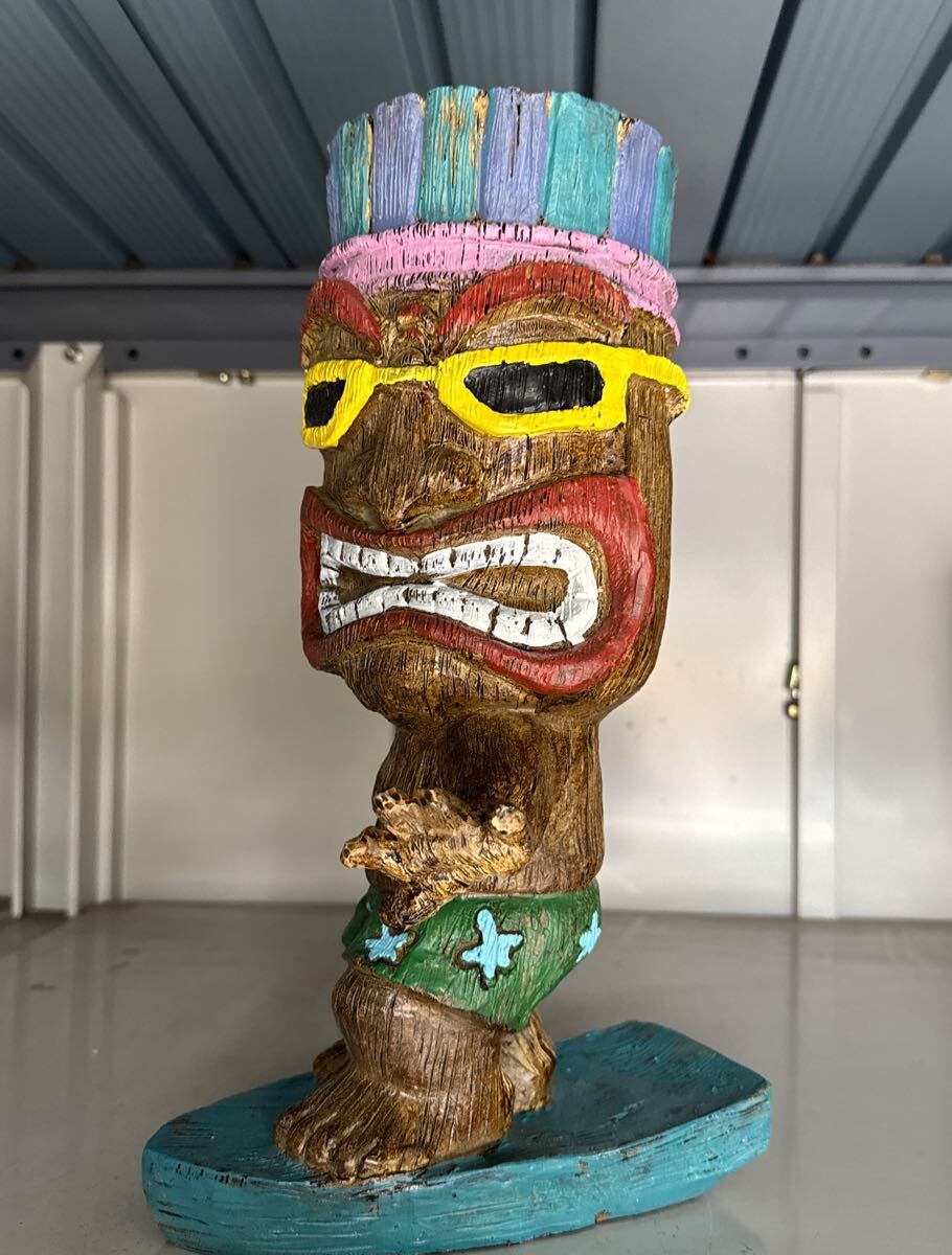 Kahuna Tiki Surfer Dude Statue 置物 ハワイ オブジェ