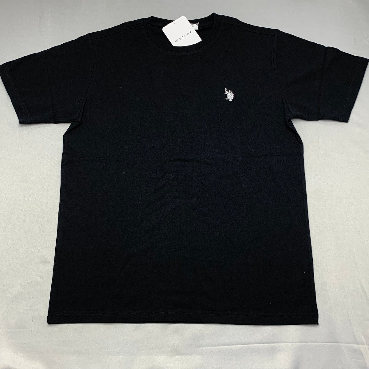 【送料無料】【新品】US.POLO.ASSN　メンズ半袖Tシャツ（コットン100％） 　　L　　ブラック★32214