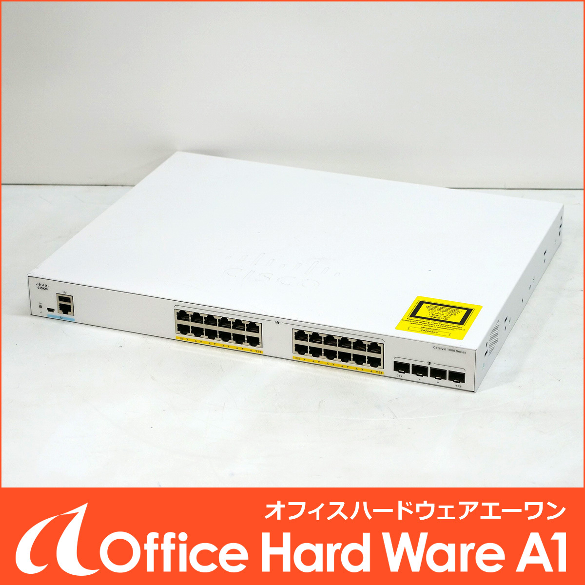 Cisco C1000-24FP-4G-L V01 スイッチ (Cisco Catalyst 1000 シリーズ) 中古 シスコ 初期化済み S2511-8429-KL-MI