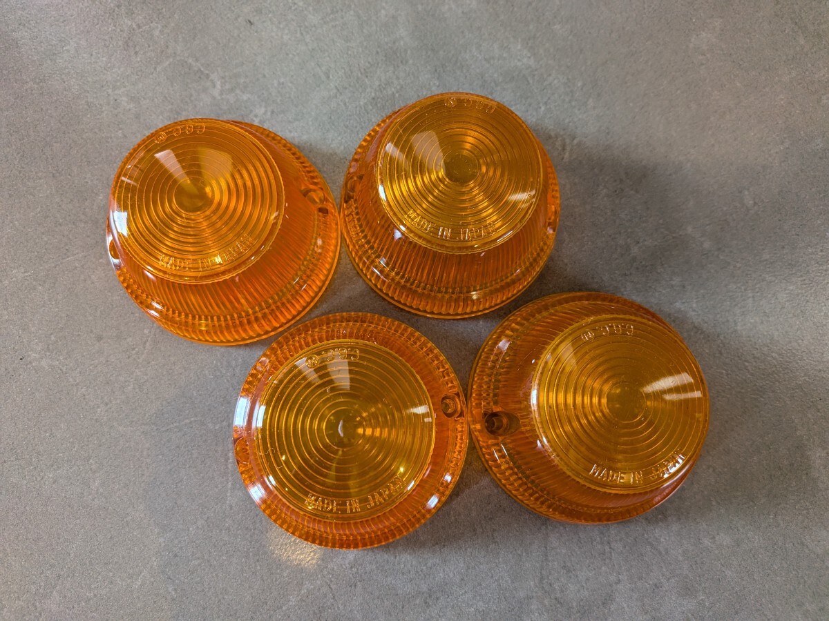新品 HONDA ホンダ スーパーカブ 純正 CGC ウインカー レンズ 4個セット 33402-086-003　検（シャリーダックス CY50 CB50 CB90 B-H-028