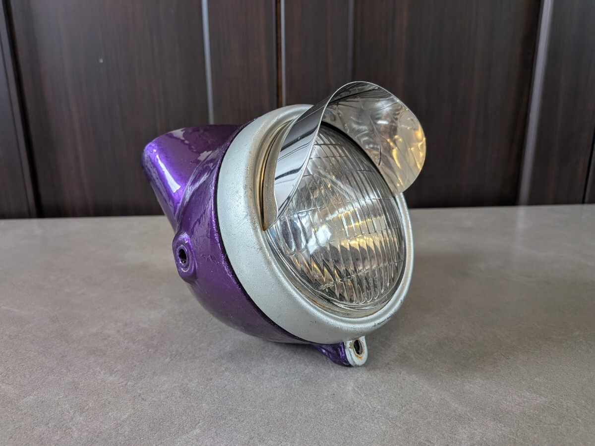 シャリー ダックス ヘッドライト ６V　 球なし 純正品 塗装済み 検（ モンキー DAX ゴリラ CY50 CB50 CB90 B-H-030