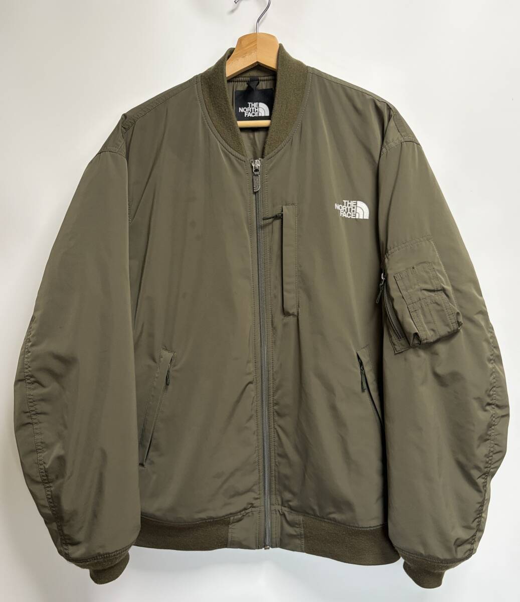 THE NORTH FACE INSULATION BOMBER JACEKT オリーブ サイズXL MA-1 フライトジャケット カーキ NY82132