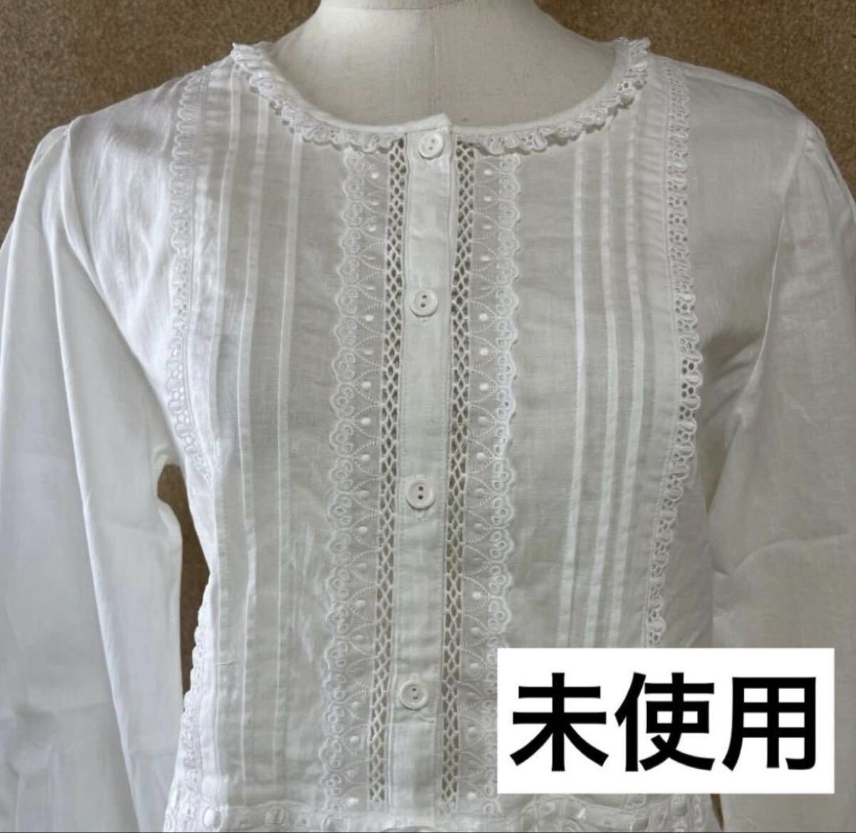 未使用◇Yan Mimy◇ヤンミミー◇ネグリジェワンピース◇ホワイト◇M