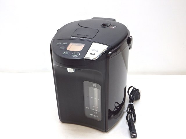 TIGER タイガー 蒸気レスVE電気まほうびん とく子さん PIS-A221 電気ポット ブラウン 2022年製