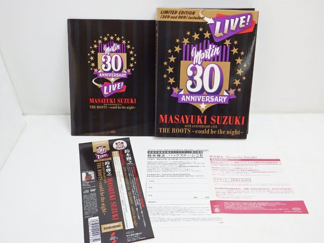 鈴木雅之 CD MASAYUKI SUZUKI 30TH ANNIVERSARY LIVE THE ROOTS~could be the night~(初回生産限定盤)(DVD付)