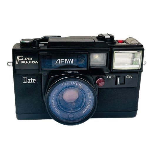 【FUJIFILM/富士フイルム】Flash Fujica AF Date ブラックボディ コンパクトカメラ FUJINON 1:2.8 f=38mm レンズ オートフォーカス★67402