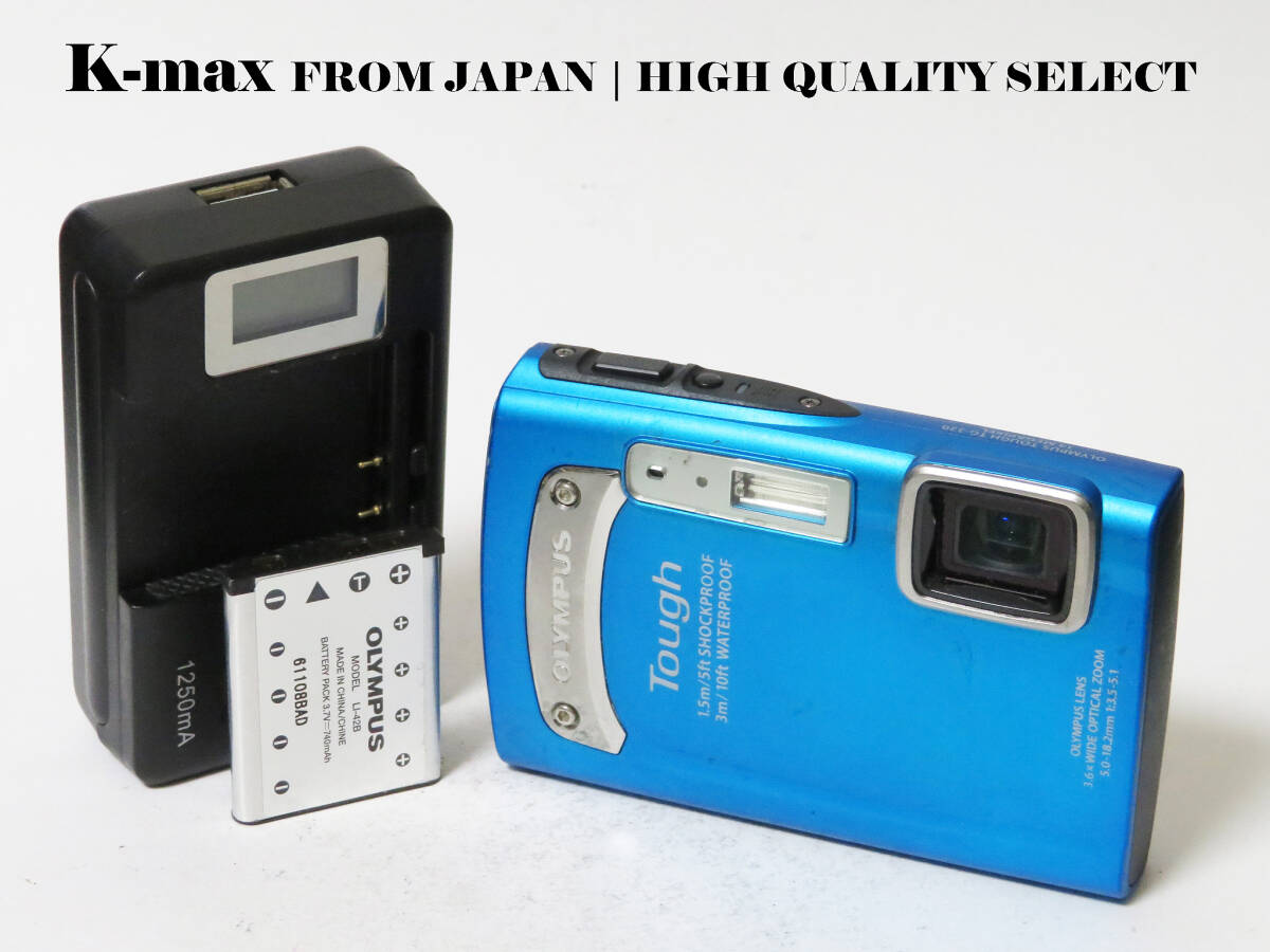 【極上美品】 Olympus Tough TG-320 Blue 正常動作品 [Top Mint] CMOS Sensor Classic #8687