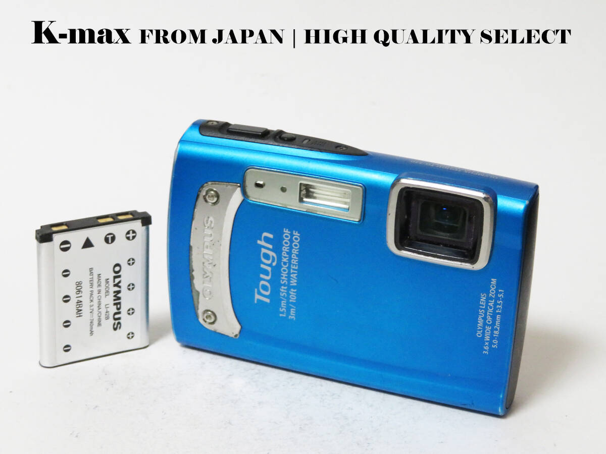 【極上美品】 Olympus Tough TG-320 Blue 正常動作品 [Top Mint] CCD Sensor Classic #8742