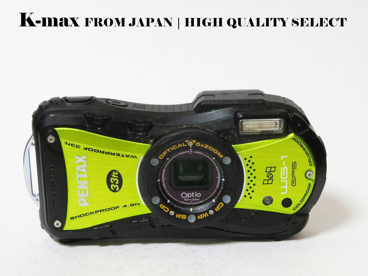 訳あり品 【極上美品】 Pentax Optio WG-1 GPS Green 正常動作品 [Top Mint] Y2K CCD Sensor Classic #8781