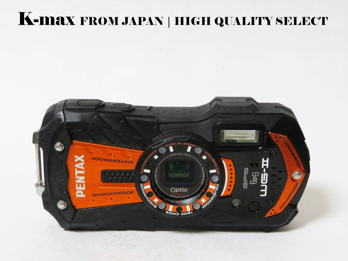 【極上美品】 Pentax Optio WG-2 GPS Orange 正常動作品 [Top Mint] Y2K CCD Sensor Classic #8799