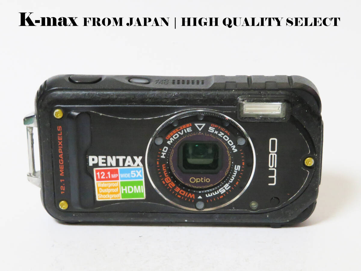 ジャンク品 【極上美品】 Pentax Optio W90 Black 正常動作品 [Top Mint] Y2K CCD Sensor Classic #8802