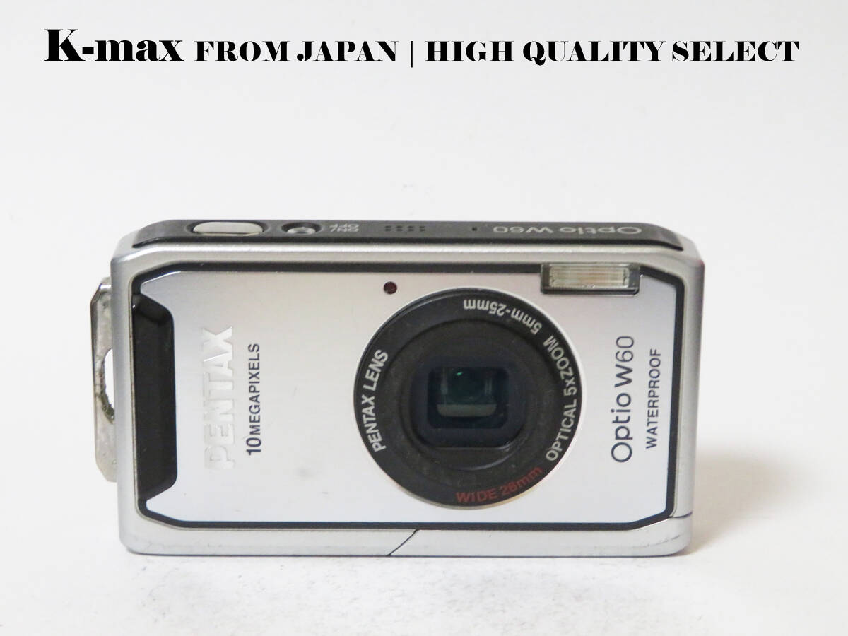 【極上美品】 Pentax Optio W60 Silver 正常動作品 [Top Mint] Y2K CCD Sensor Classic #8809