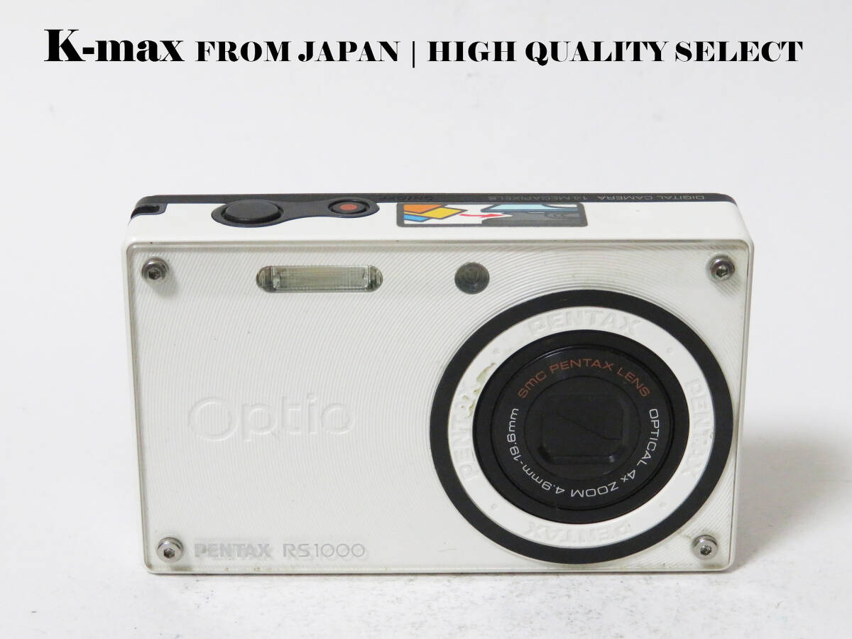 【極上美品】 Pentax Optio RS1000 White 正常動作品 [Top Mint] Y2K CCD Sensor Classic #8827