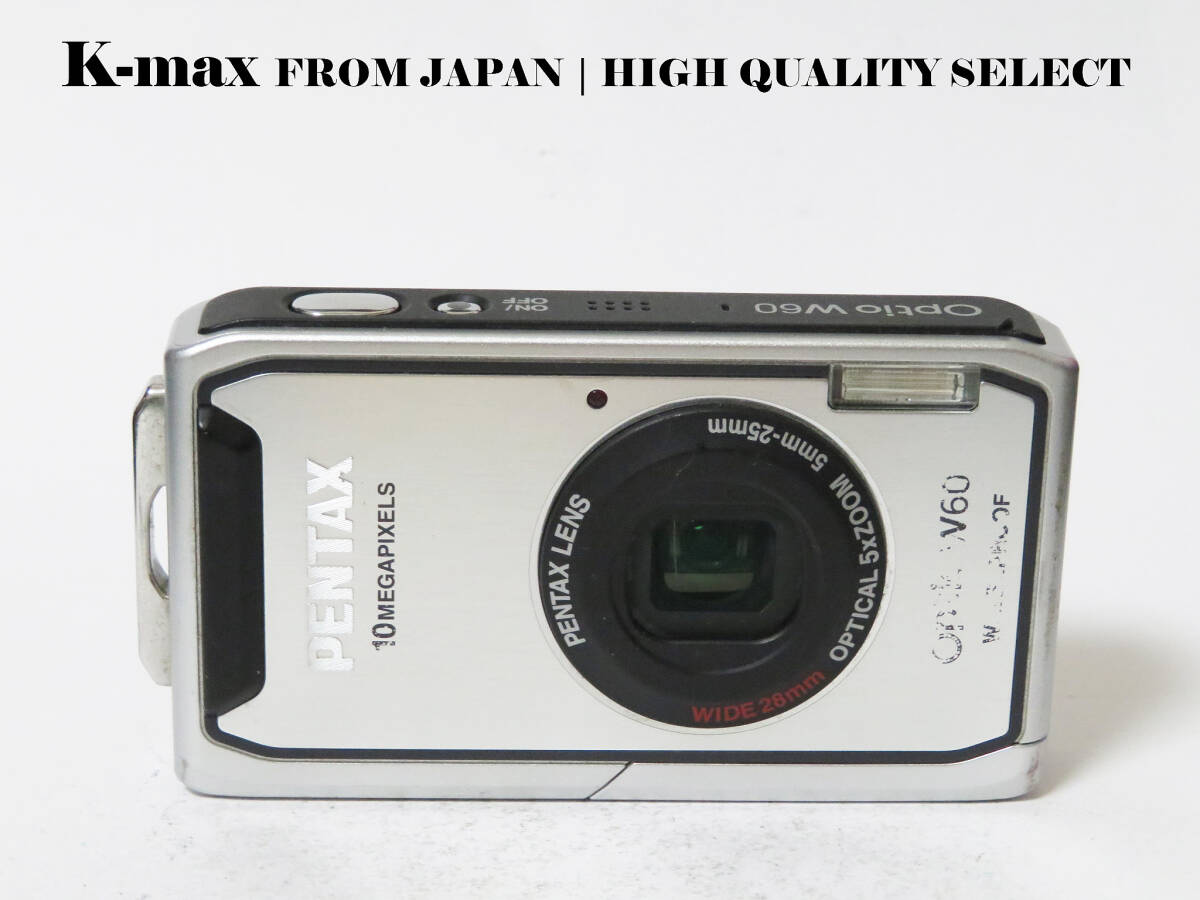  【美品】 Pentax Optio W60 Silver 正常動作品 [Top Mint] Y2K CCD Sensor Classic #8829