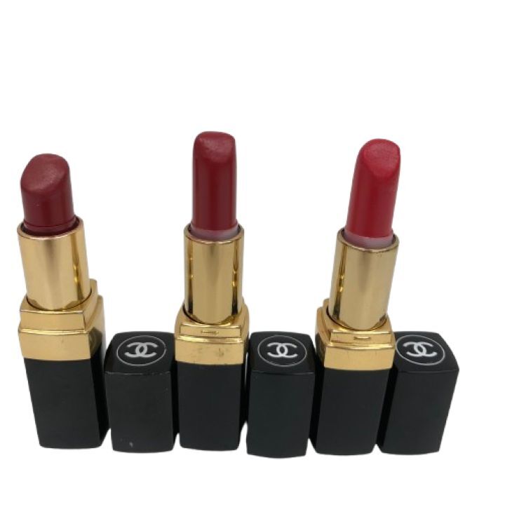 ▲【CHANEL/シャネル】ROUGE DE NUIT 66/ ROUGE IMAGINAIRE 72/ルージュ ココ 444 ガブリエル/3本セット★6416