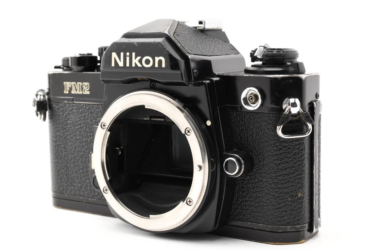 #5488 【訳あり・巻き上げ不良】 Nikon New FM2 ブラック ニコン フィルムカメラ ボディ ★露出計OK・修理ベース★