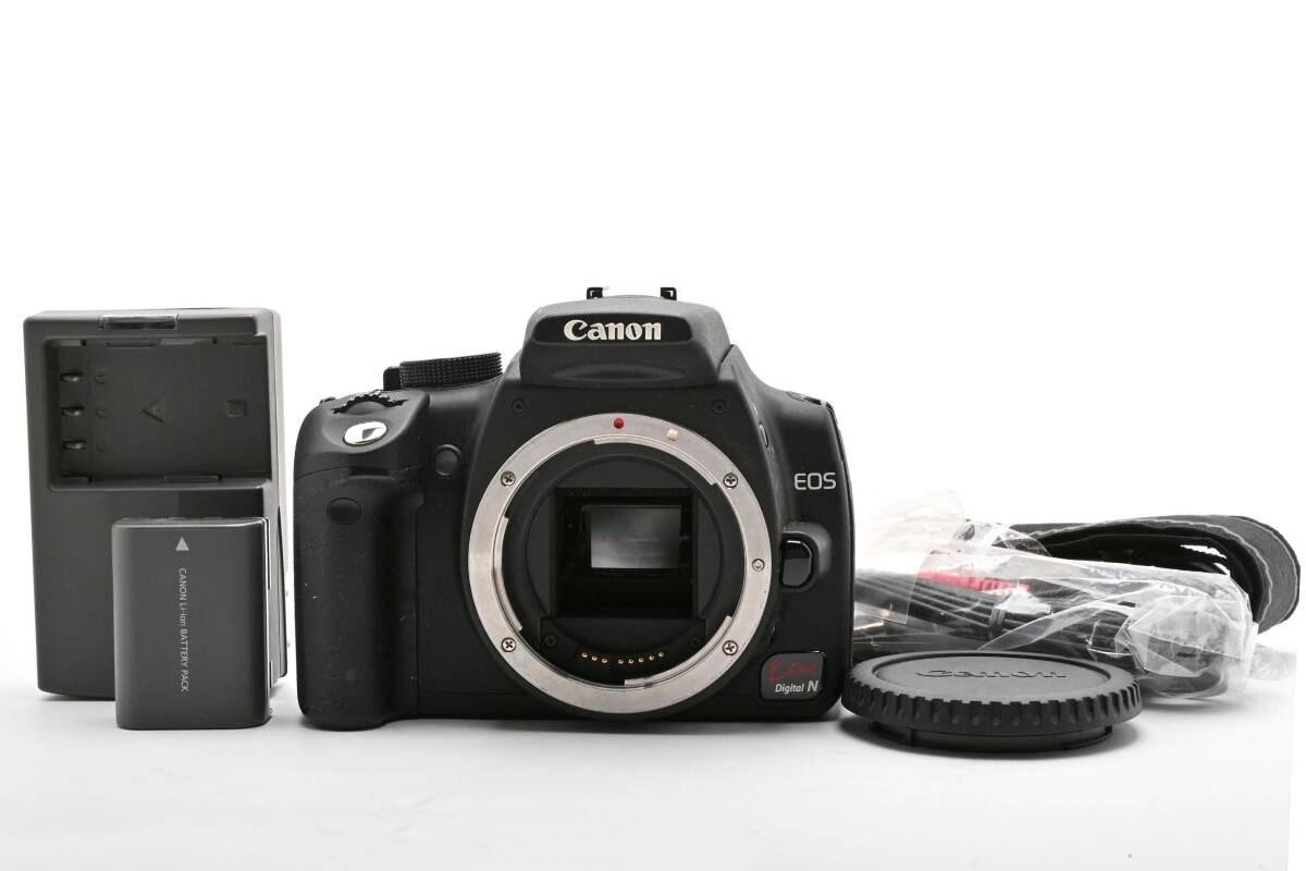 #5472 【完全ジャンク】 Canon EOS Kiss Digital N ボディ キャノン デジタル一眼レフ ★Err99・部品取り・充電器付属★