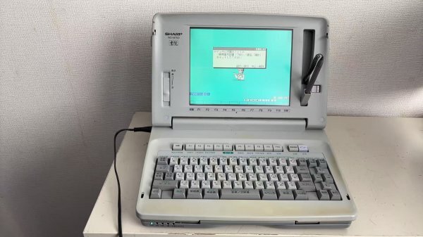 SHARP シャープ 書院 WD-M800 カラー液晶ワープロ 起動・タッチペン動作確認済み /T260425-0002/800