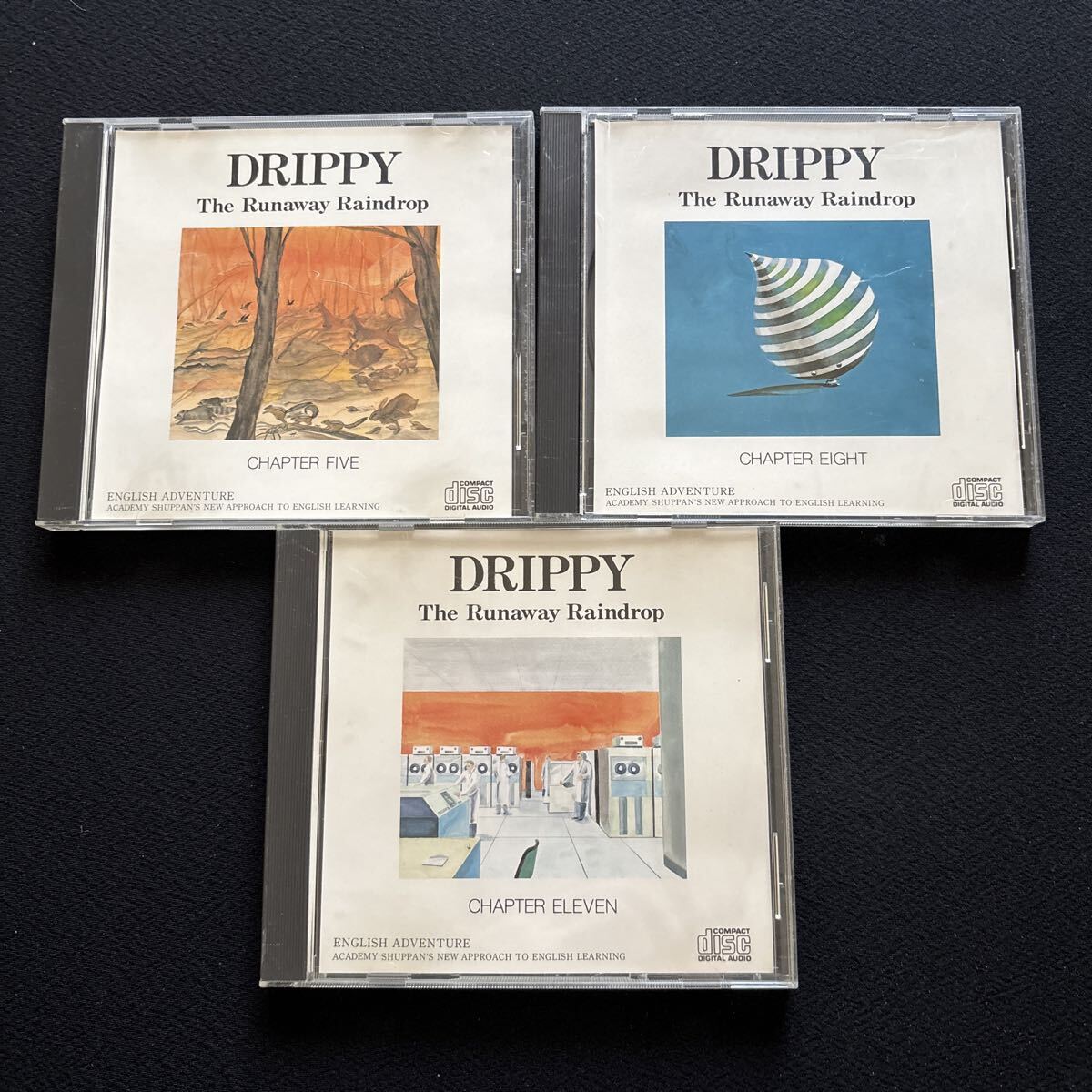 3082【3枚セット】DRIPPY The Runaway Raindrop / CHAPTER5・8・11 / 英語学習教材 /