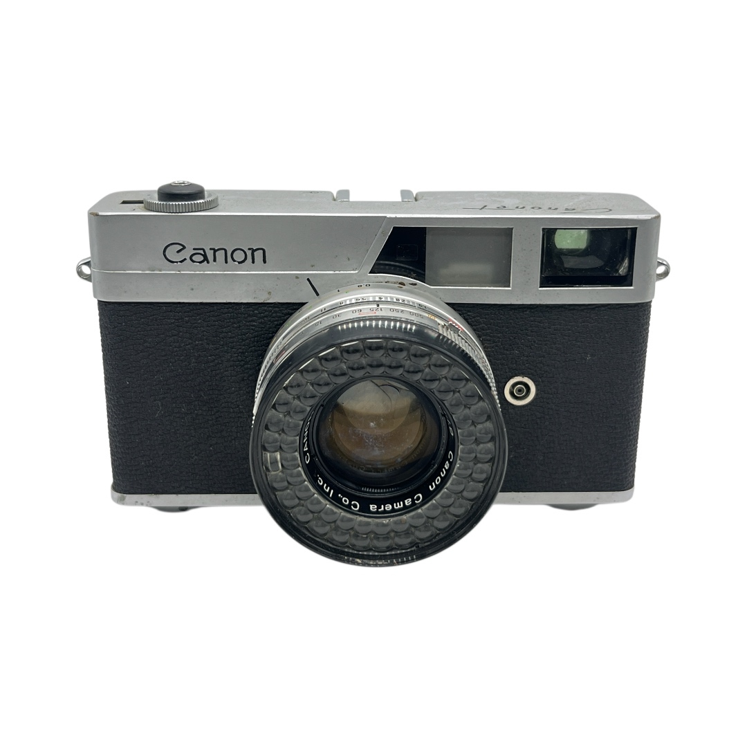 Canon Canonet 初代 45mm F1.9 キヤノン キャノネット フィルムカメラ レンジファインダー 革ケース付 動作未確認