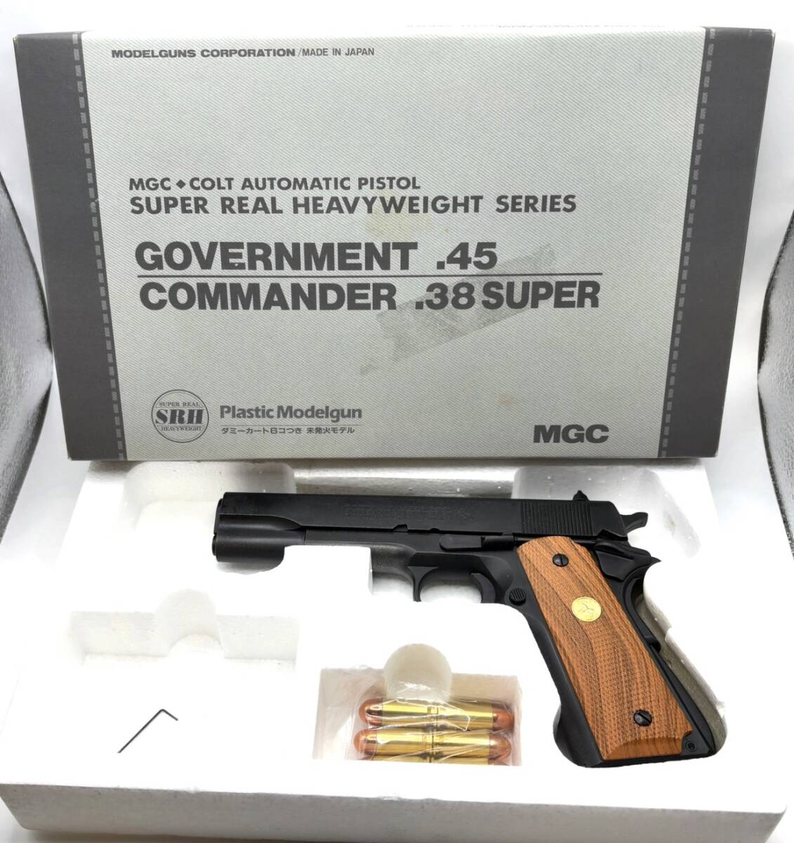 MGC COLT コルト SERIES'70 ガバメントモデル スーパーリアルヘビーウェイト モデルガン ダミーカート6発 レンチ付 動作未確認 現状品 B567
