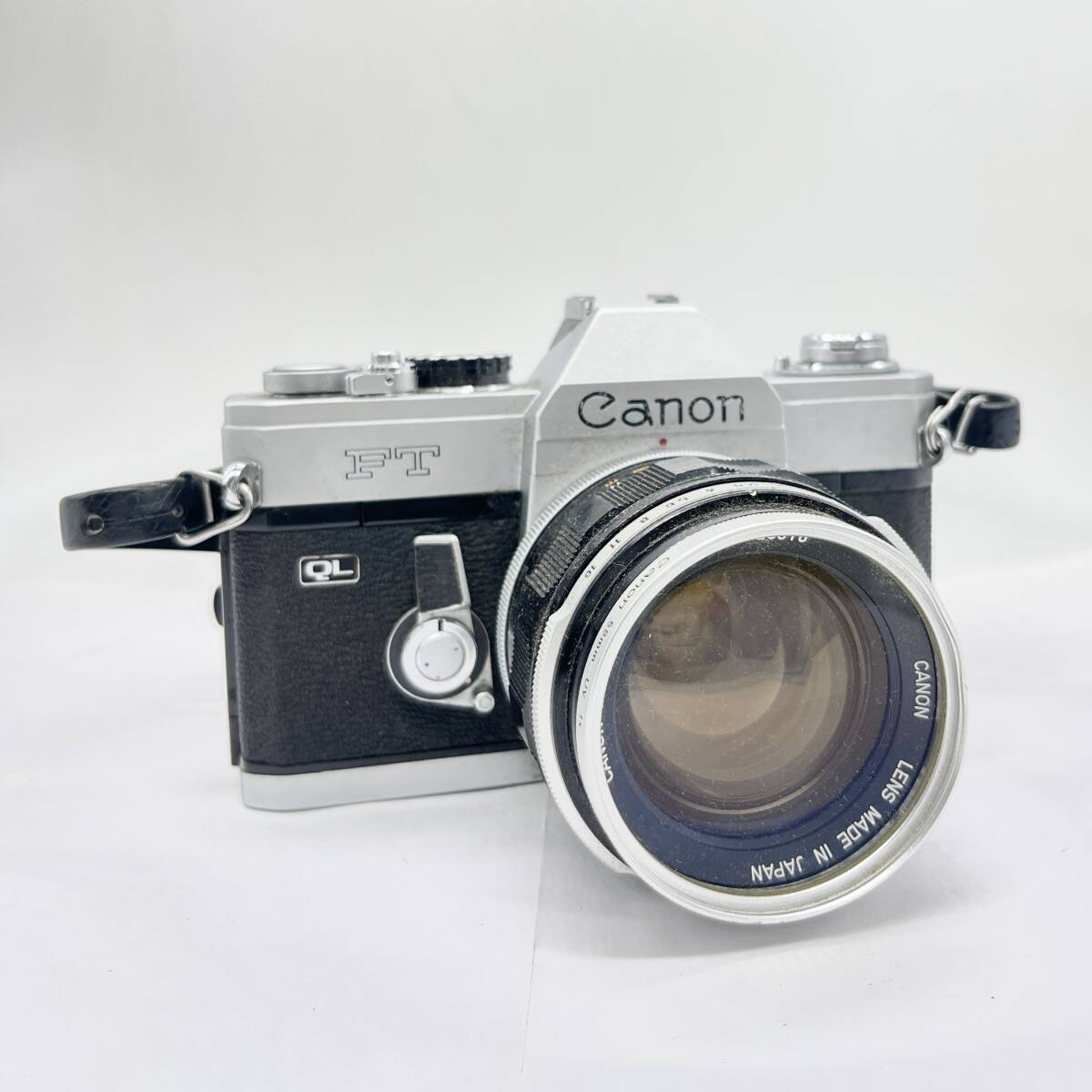 Canon FT QL / CANON LENS FL 55mm F1.2 キヤノン フィルムカメラ 一眼レフ マニュアルフォーカス ケース付 動作未確認