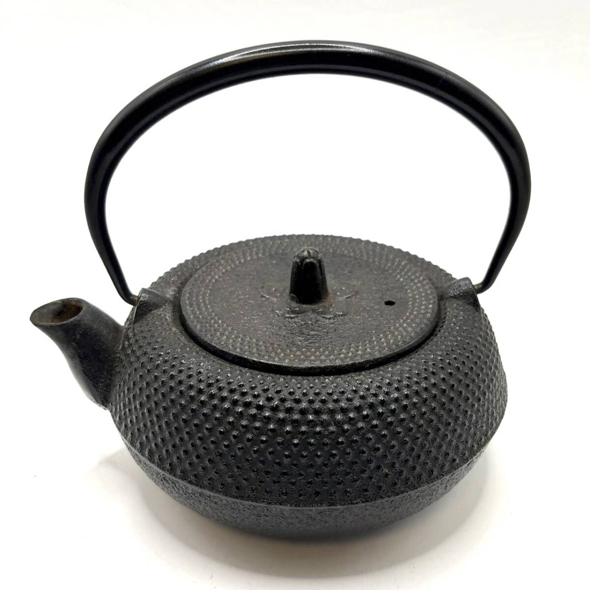 南部鉄器 盛栄堂 急須 やかん 鉄瓶 茶器 道具 和物 桜 アンティーク 昭和 レトロ 茶こし付 A162