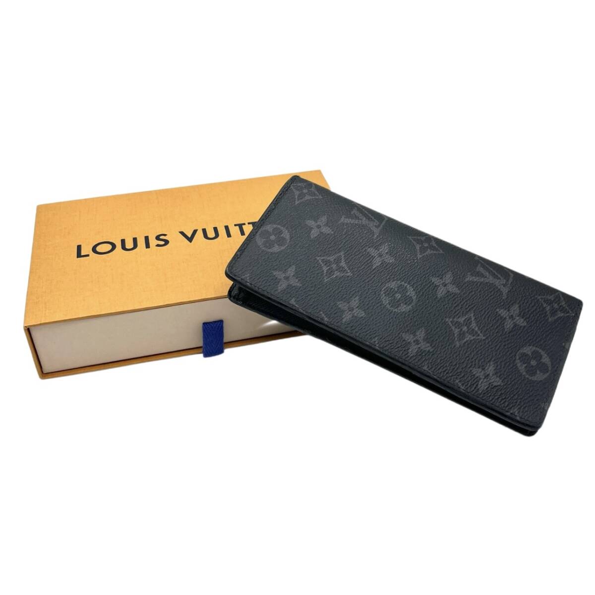 LOUIS VUITTON ルイヴィトン モノグラム エクリプス ポルトフォイユ ブラザ 二つ折り長財布 M61697