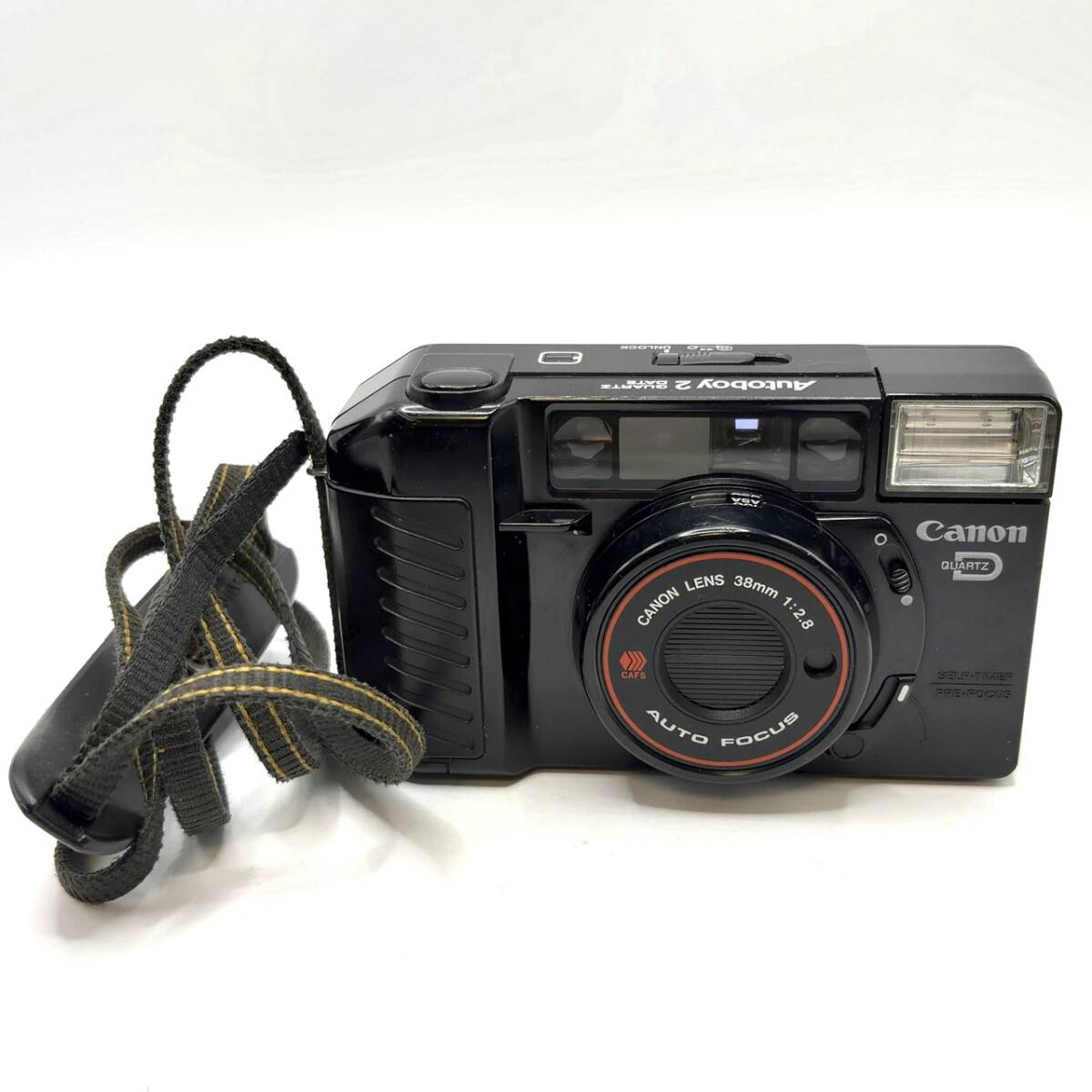 Canon キャノン Autoboy 2 AUTO FOCUS 38mm 1:2.8 ブラック コンパクトカメラ カメラ 動作未確認 現状品 パーツ外れ A196