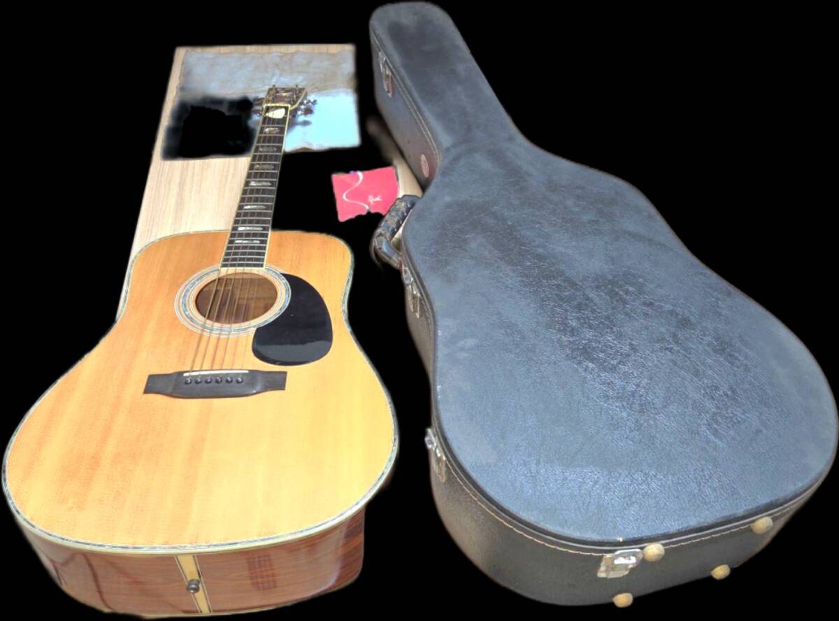 希少 H. Yairi 矢入楽器 YWシリーズ アコースティックギター カワセ楽器 ハードケース付 本体：美品 YW-600 B761