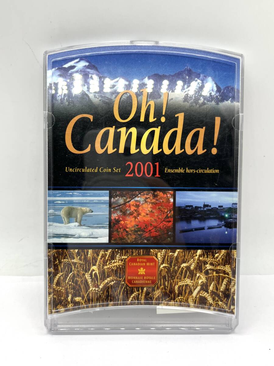Royal Canadian Mint カナダ ミントセット 2001年 Oh! Canada! 貨幣セット 外国コイン 記念硬貨 ケース付き 記念メダル