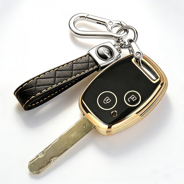 ホンダ キーケース アコード エリシオン ステップワゴン フィット オデッセイ CR-V ストリーム シビック アクティトラック HA9 黒金
