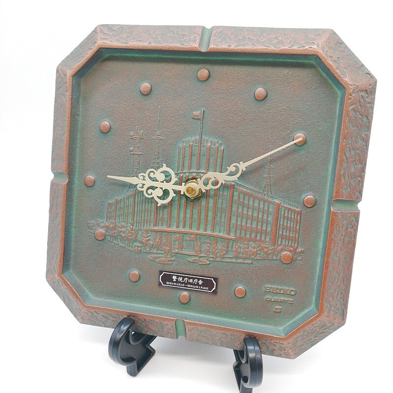 稼動品 デッドストック級 美品 箱付き SEIKO 警視庁旧庁舎 非売品 激レア 掛け時計 掛時計 レトロ アンティーク 警察 インテリア 54-12