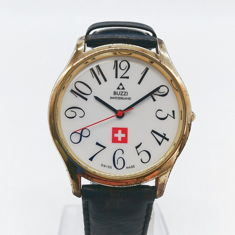 稼動品 BUZZI SWITZERLAND ＳＷＩＳＳ MADE ヴィンテージ アンティーク メンズ レア 54-49