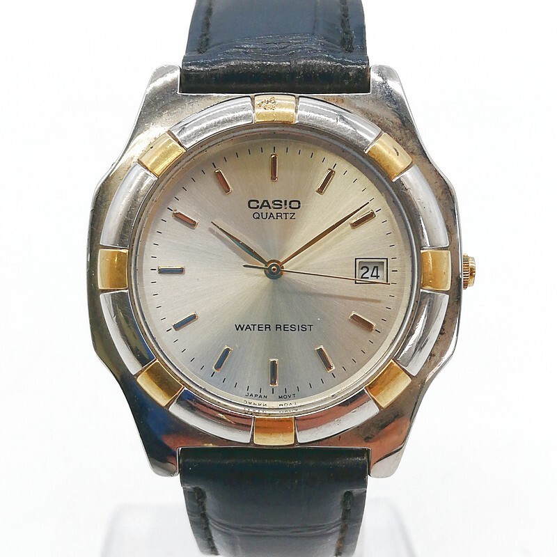 稼動品 CASIO カシオ MTP-1061 デイト ゴールド コンビ メンズ ヴィンテージ アンティーク 55-10