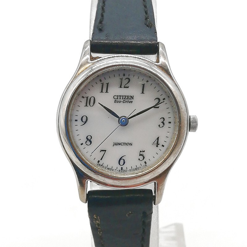 稼動品 CITIZEN シチズン JUNCTION E030-S93924 レディース エコドライブ ホワイト ラウンド 57-39