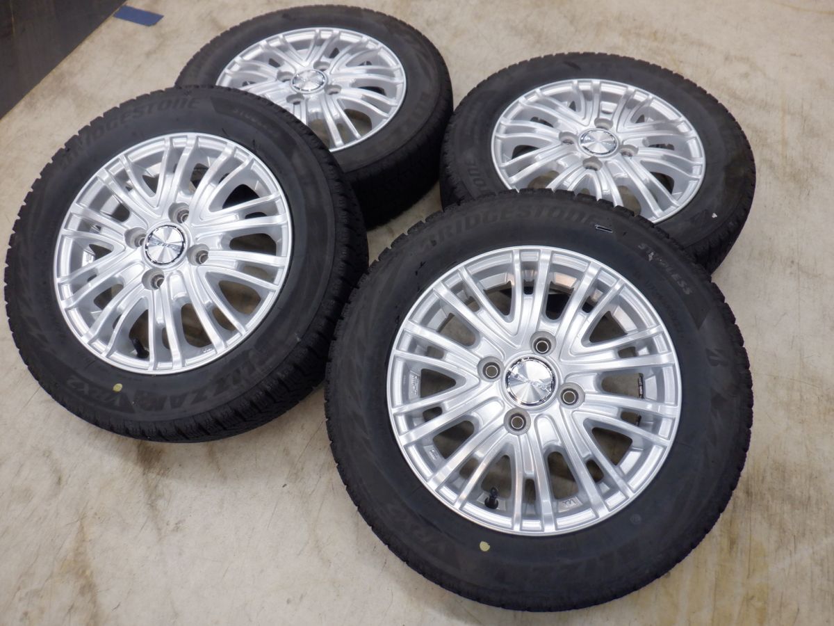 S 送料無料 即納 13 4H100 4J+45 ブリヂストン ブリザック VRX2 155/65R13 軽カー アルト ラパン ミラ エッセ ライフ モコ ピノ EKワゴン
