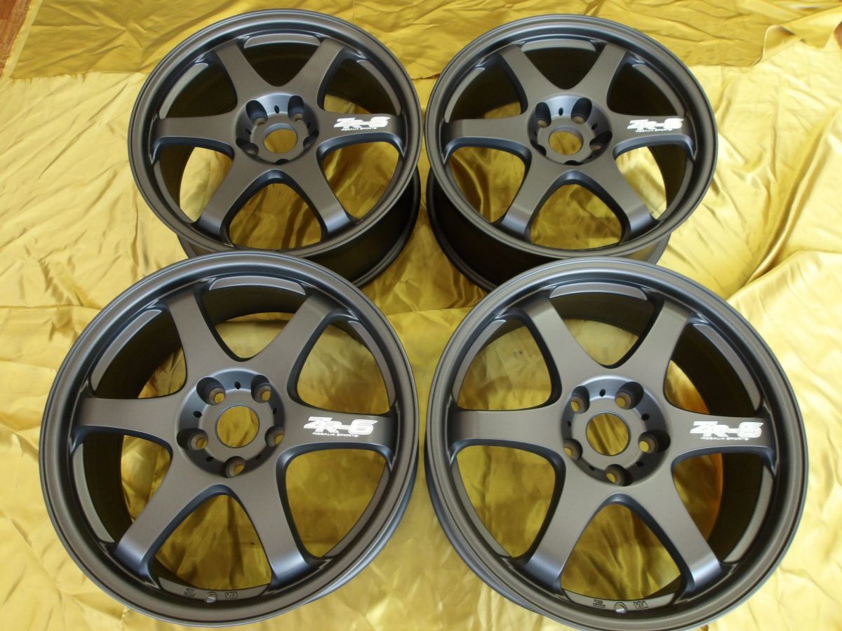 O 送料無料 即納 26年度 新作 5ZIGEN ZR-6 ホイールのみ4本 18 5H114.3 8J+45 MAZDA3 CX30 シビック FL1/4 GRヤリス ヤリスクロス リーフ