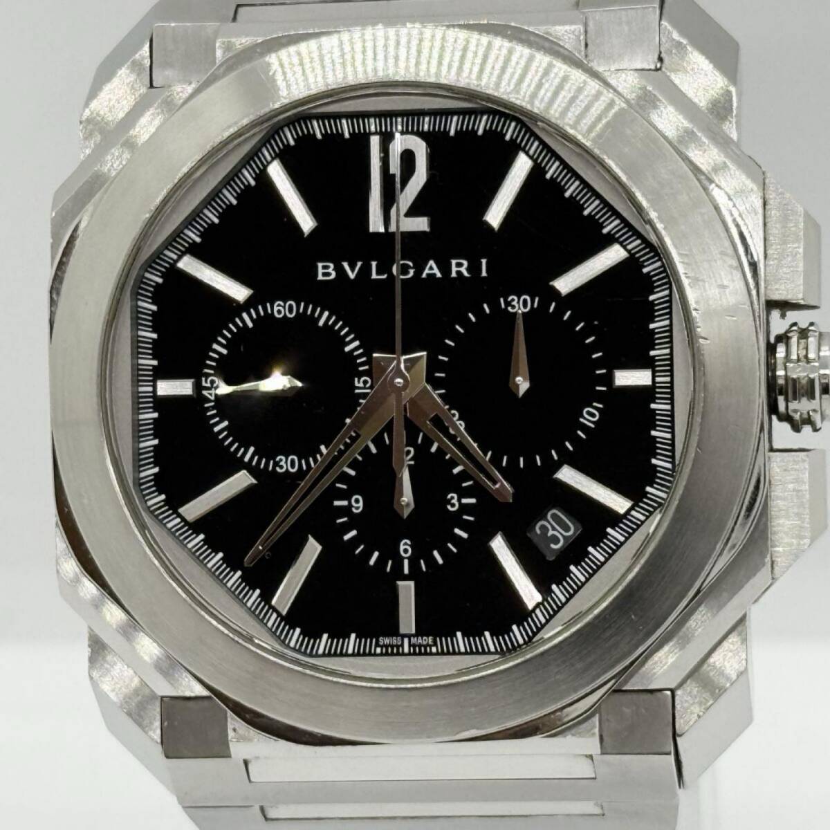 BVLGARI ブルガリ オクト ヴェロチッシモ BGO41SCH ブラック AT メンズ 腕時計