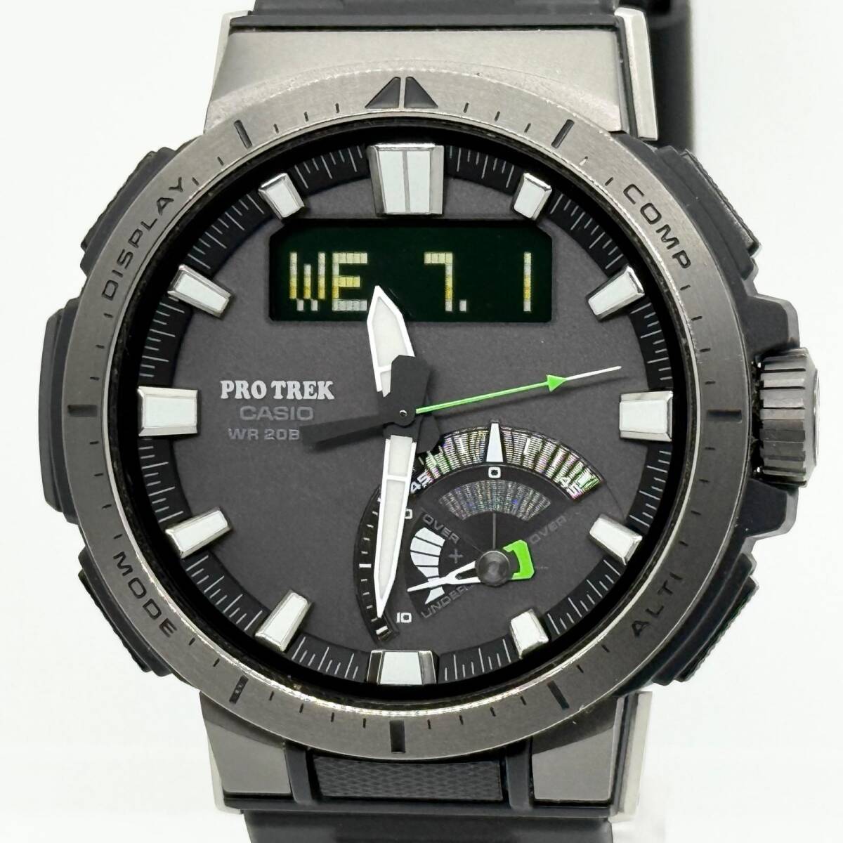 CASIO カシオ PRO TREK プロトレック PRW-70Y グレー QZ メンズ 腕時計 稼働品
