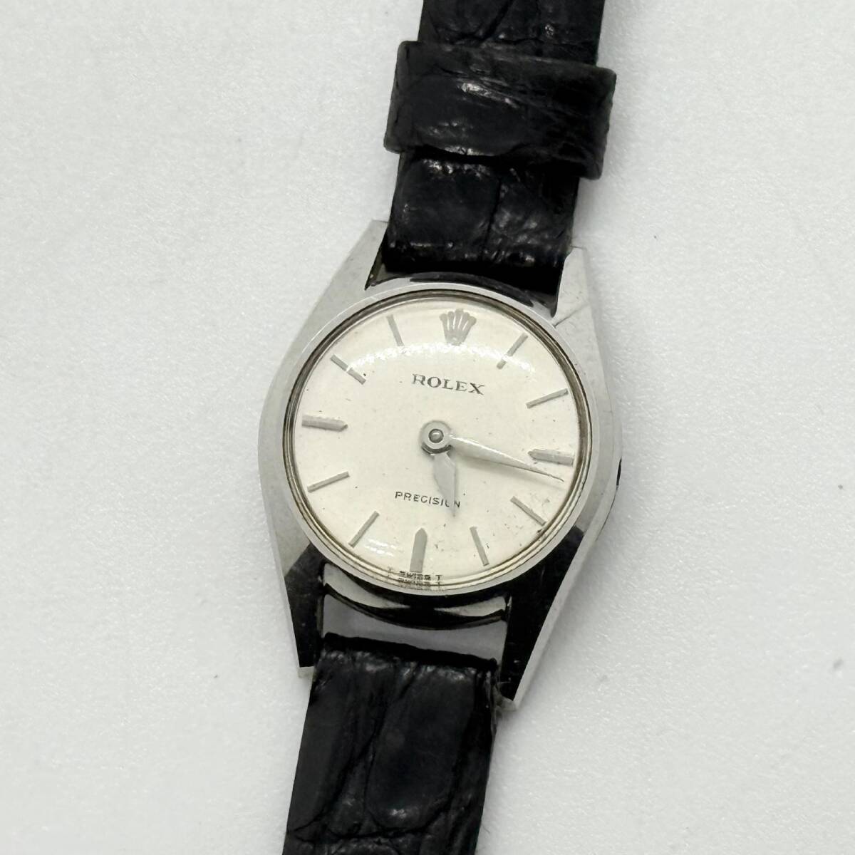 ROLEX ロレックス プレシジョン 9631 シルバー 手巻き レディース 腕時計 訳あり