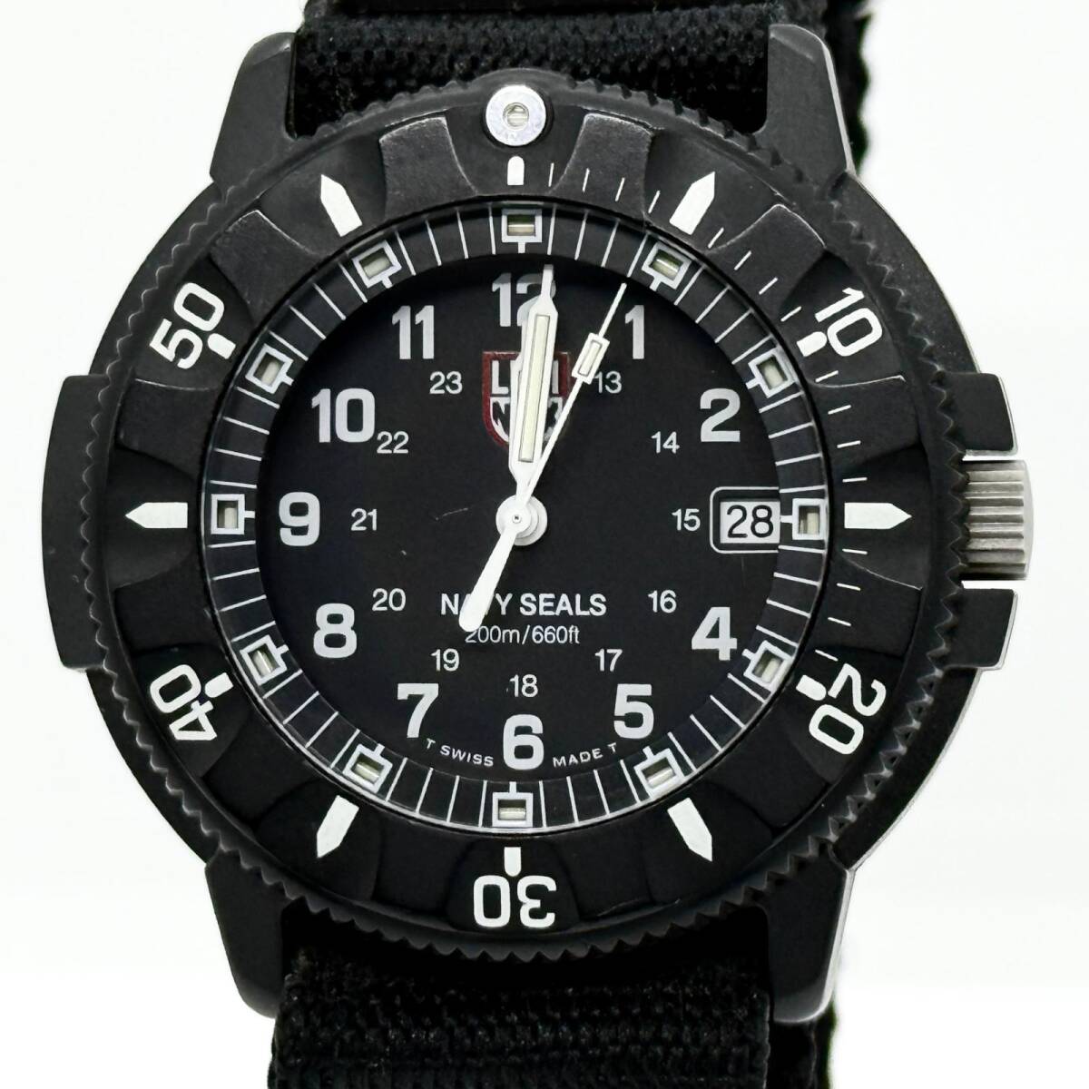 LUMINOX ルミノックス NAVY SEALS 200m/660ft ブラック QZ メンズ 腕時計 稼働品
