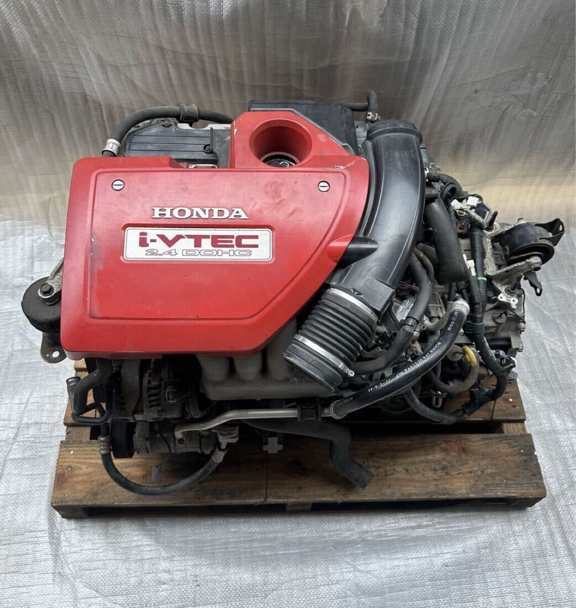 始動OK 少走行 ホンダ オデッセイ RB1 純正 K24A I-VTEC 2.4 DOHC 2400cc エンジン ミッション セット 走行距離 55,284km