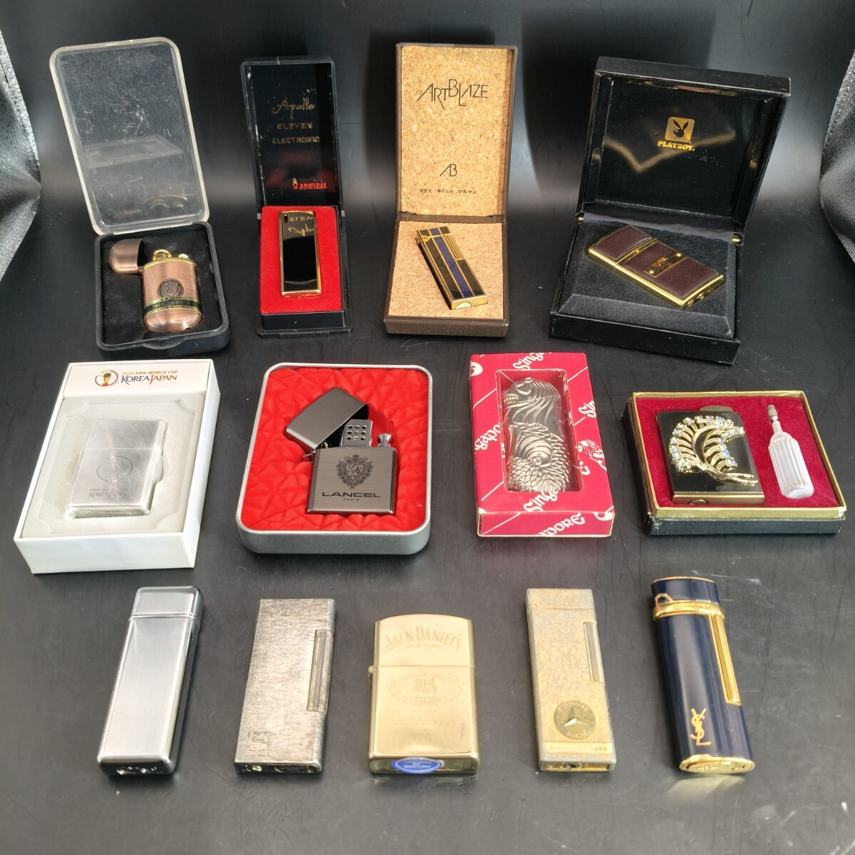 【１円スタート】オイルライター・ガスライター まとめセット 13点 ジャンク品 ケース付きあり ヴィンテージ 喫煙具【ジャンク品】