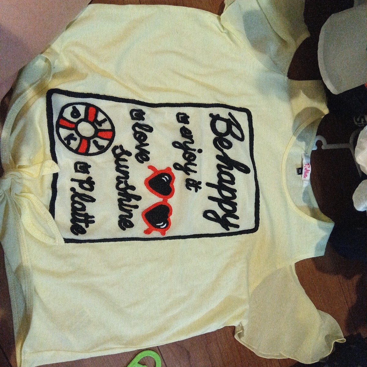 Platte 半袖Tシャツ イエロー xs150