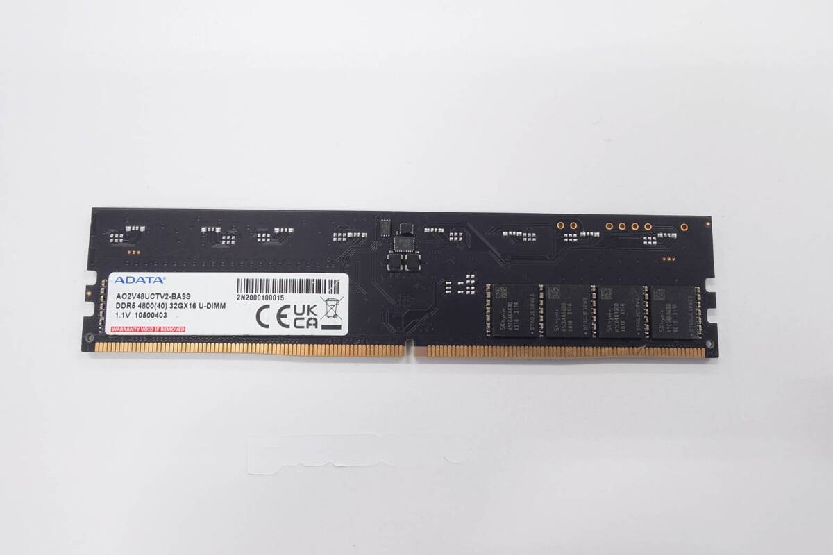 ADATA DDR5 4800 32GB 動作確認済み